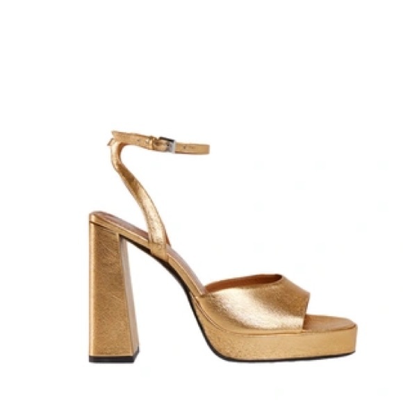 STAUD Solange Heel – Gold (EU 40 / US 10) - Picture 1 of 5